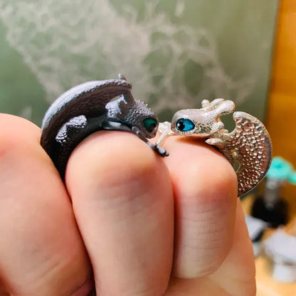 Verstellbarer Paar Ring - DragonHeart
