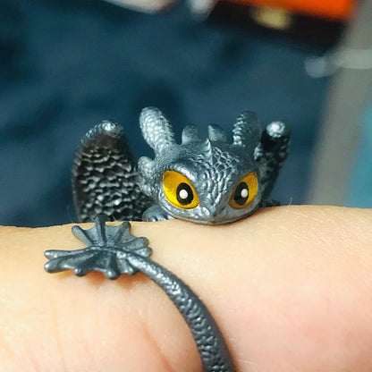 Verstellbarer Paar Ring - DragonHeart