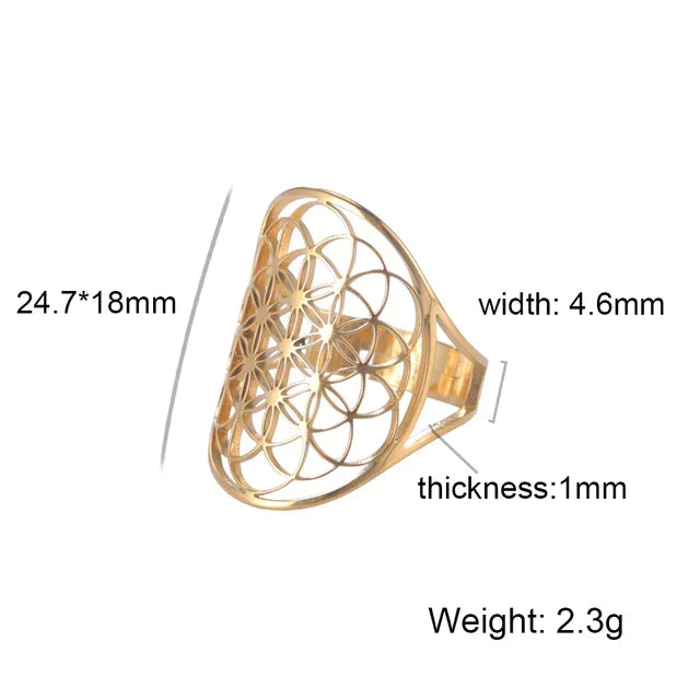 Verstellbarer Ring - FlowerSymbol