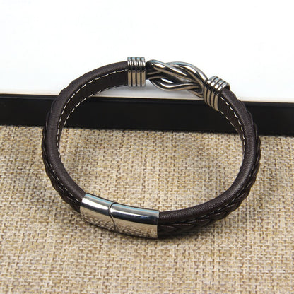 Verstellbares Lederarmband - KnotFashion