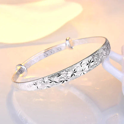 Verstellbares Silberarmband - ShimmerBangle