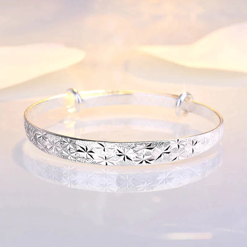 Verstellbares Silberarmband - ShimmerBangle