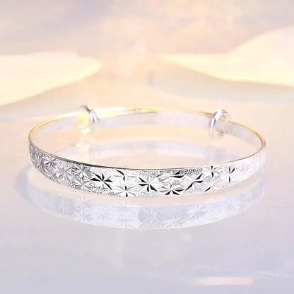 Verstellbares Silberarmband - ShimmerBangle