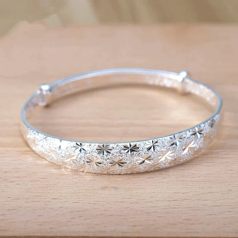 Verstellbares Silberarmband - ShimmerBangle