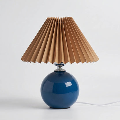 Vintage Pleated Shade Table Lamp -  Plissara