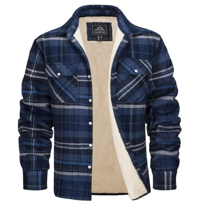 Fleecegefütterte Herren Karo-Jacke – Arvid Herbstedition