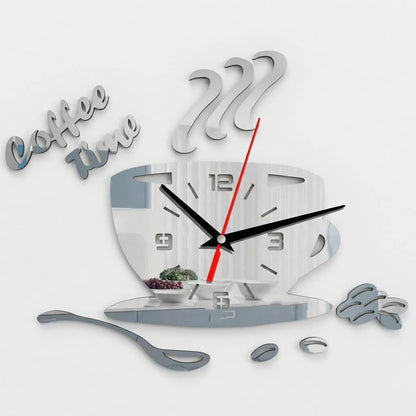 Wanduhr In Kaffeetassenform - Caffiora