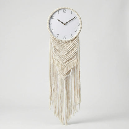 Wanduhr Mit Knüpfdetails - BohemaClock