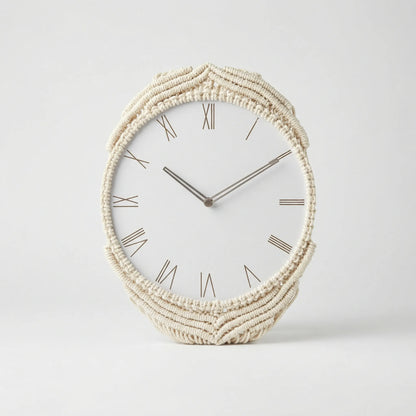 Wanduhr Mit Knüpfdetails - BohemaClock