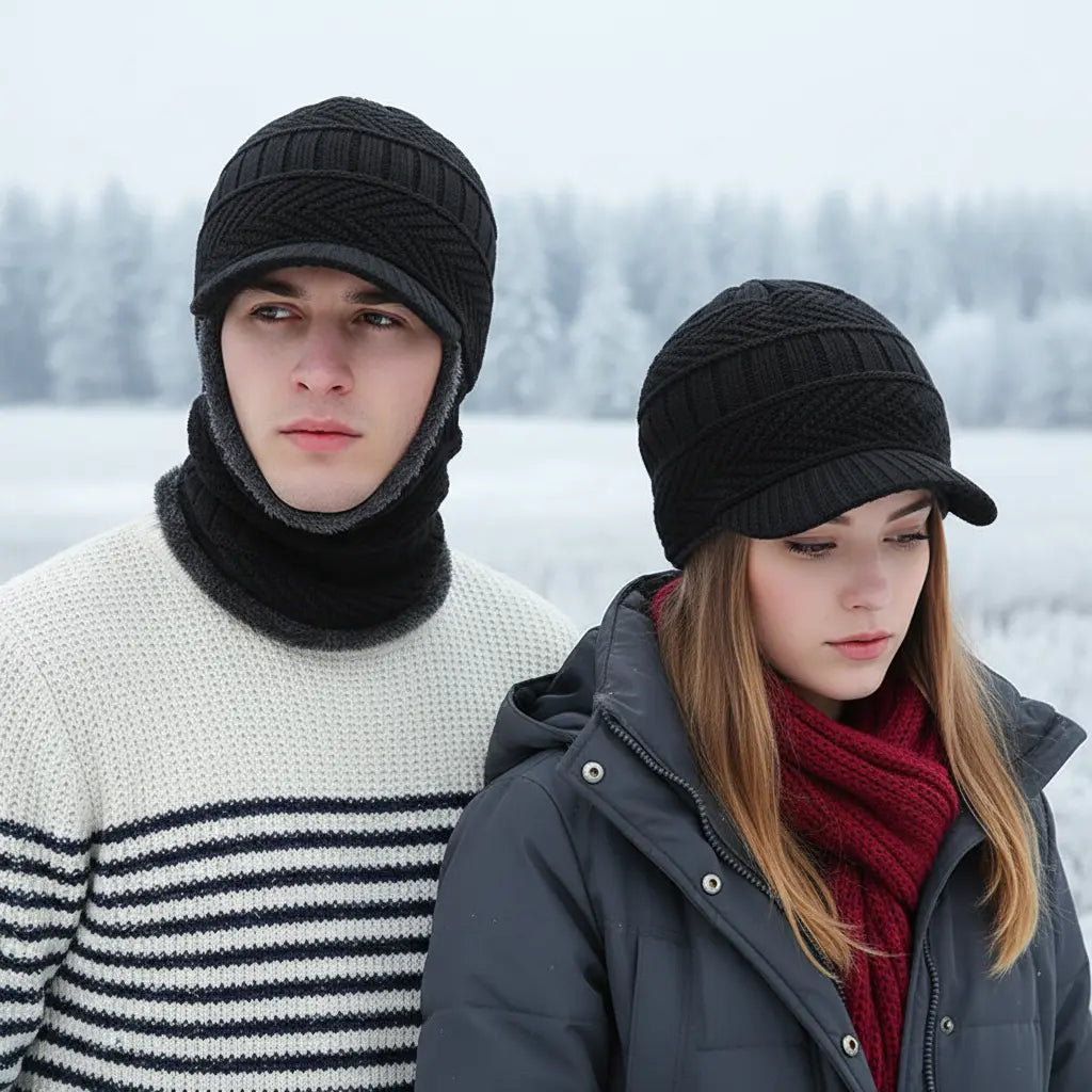 Wärmende Mütze Mit Gesichtsschutz - WinterCap
