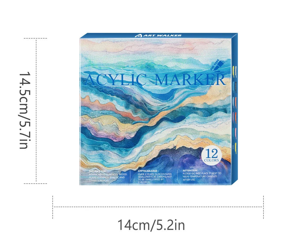 Wasserbasierte Acrylmarker Mit Weicher Spitze - Tintaro