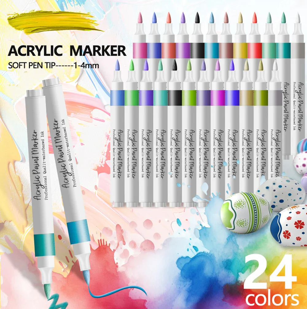 Wasserbasierte Acrylmarker Mit Weicher Spitze - Tintaro