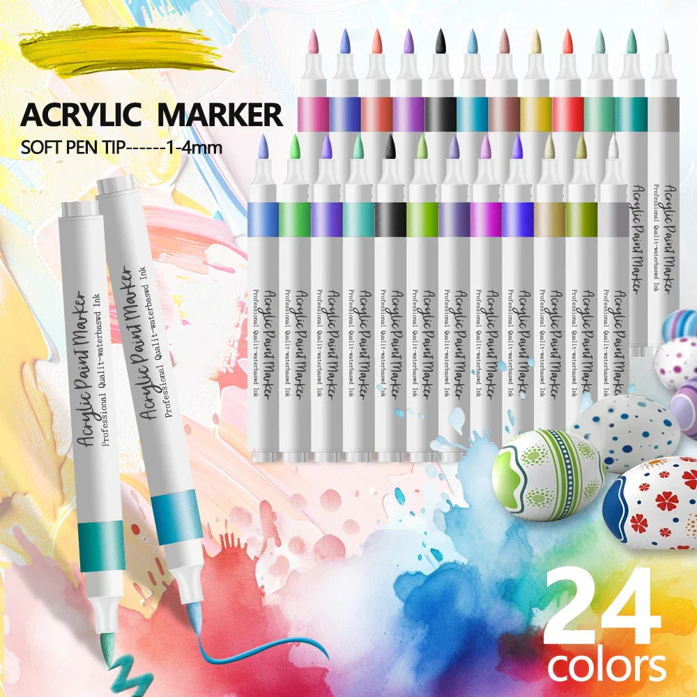 Wasserbasierte Acrylmarker Mit Weicher Spitze - Tintaro