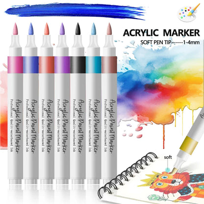 Wasserbasierte Acrylmarker Mit Weicher Spitze - Tintaro