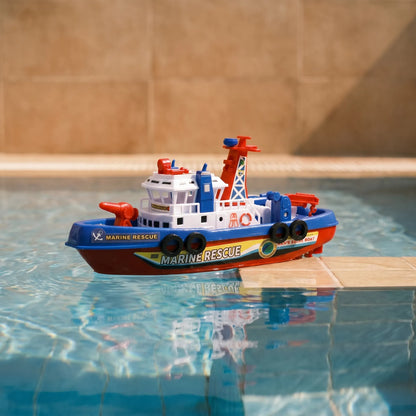 Wasserspritzendes Feuerwehrboot - Splashtug
