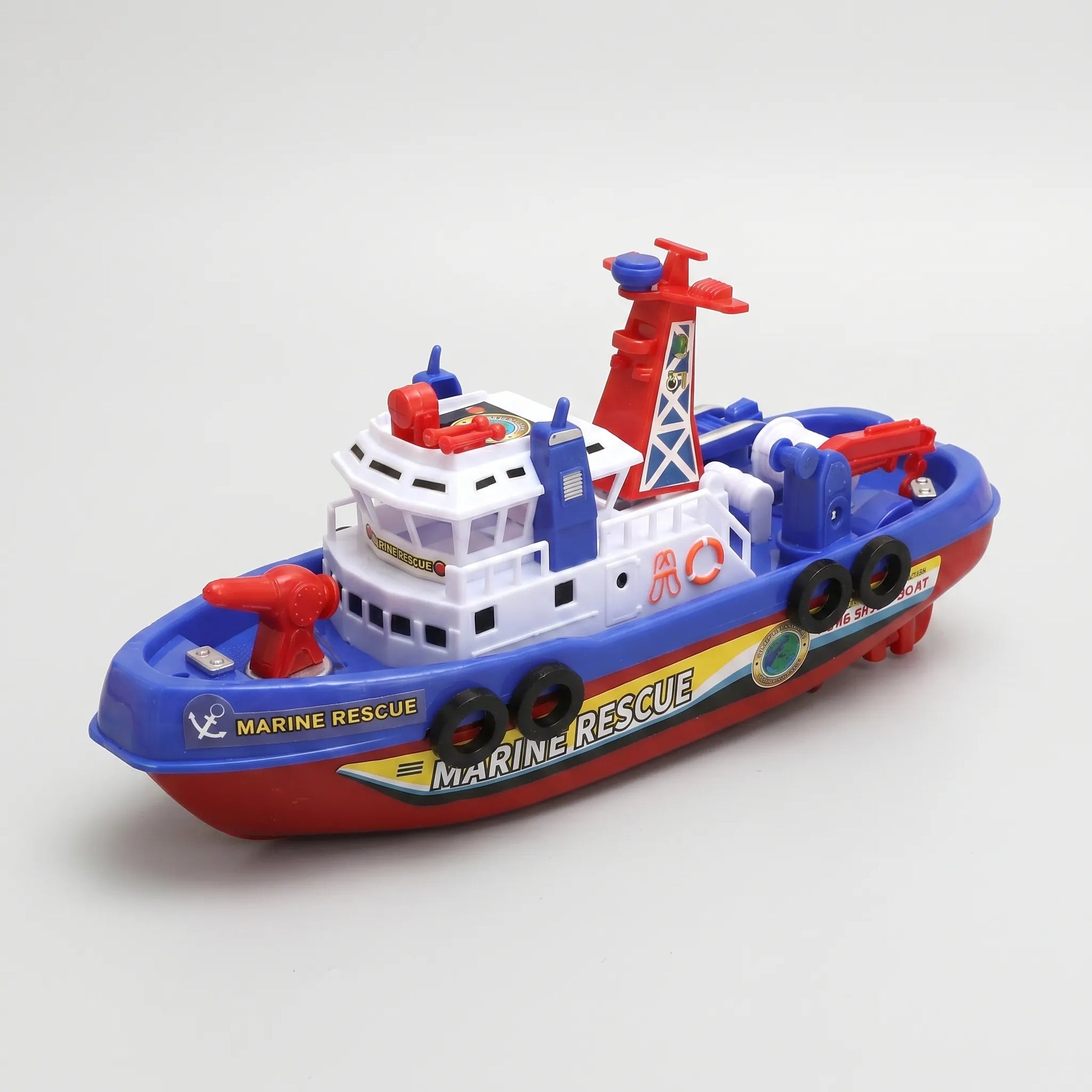 Wasserspritzendes Feuerwehrboot - Splashtug
