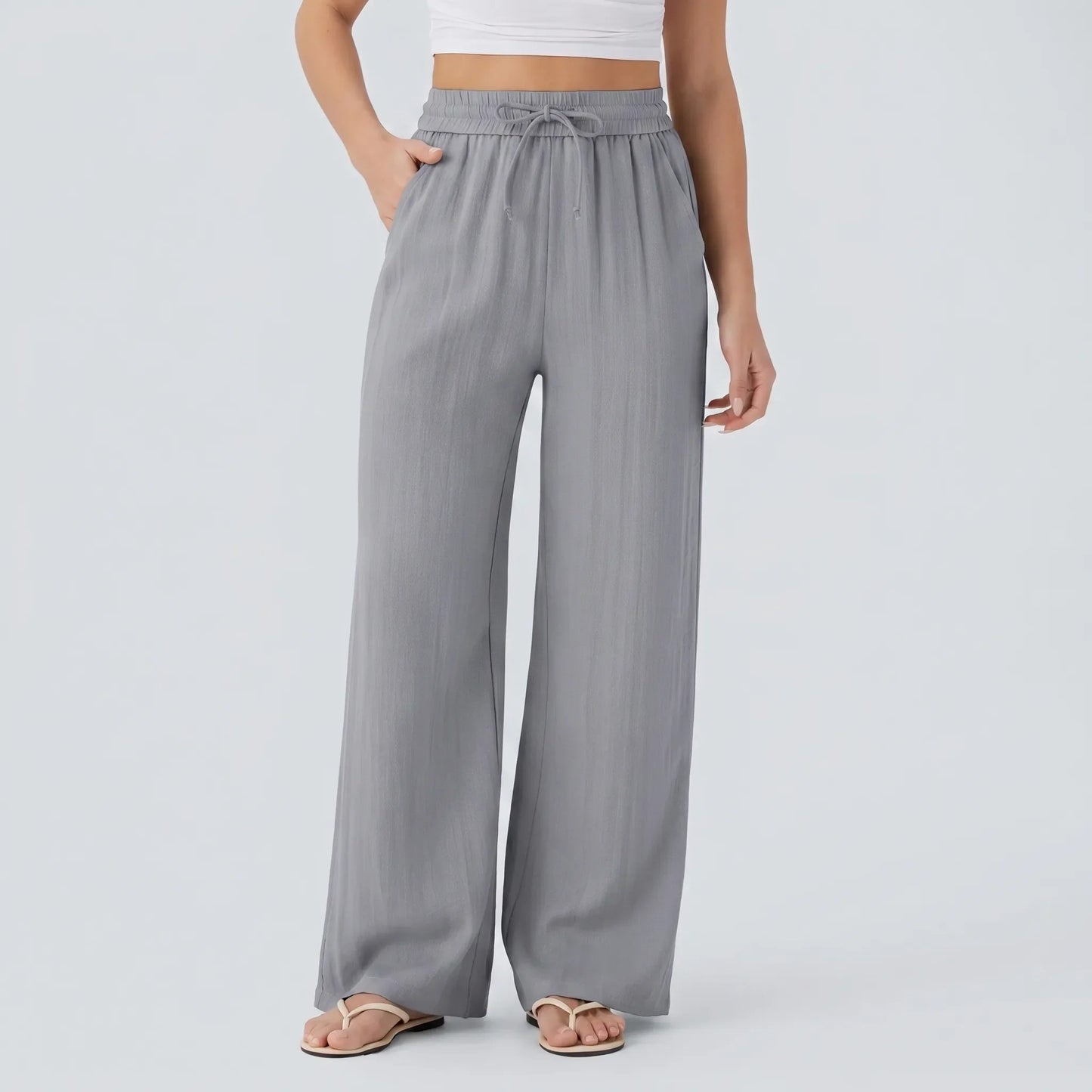 Weit Geschnittene Freizeithose - Flowara