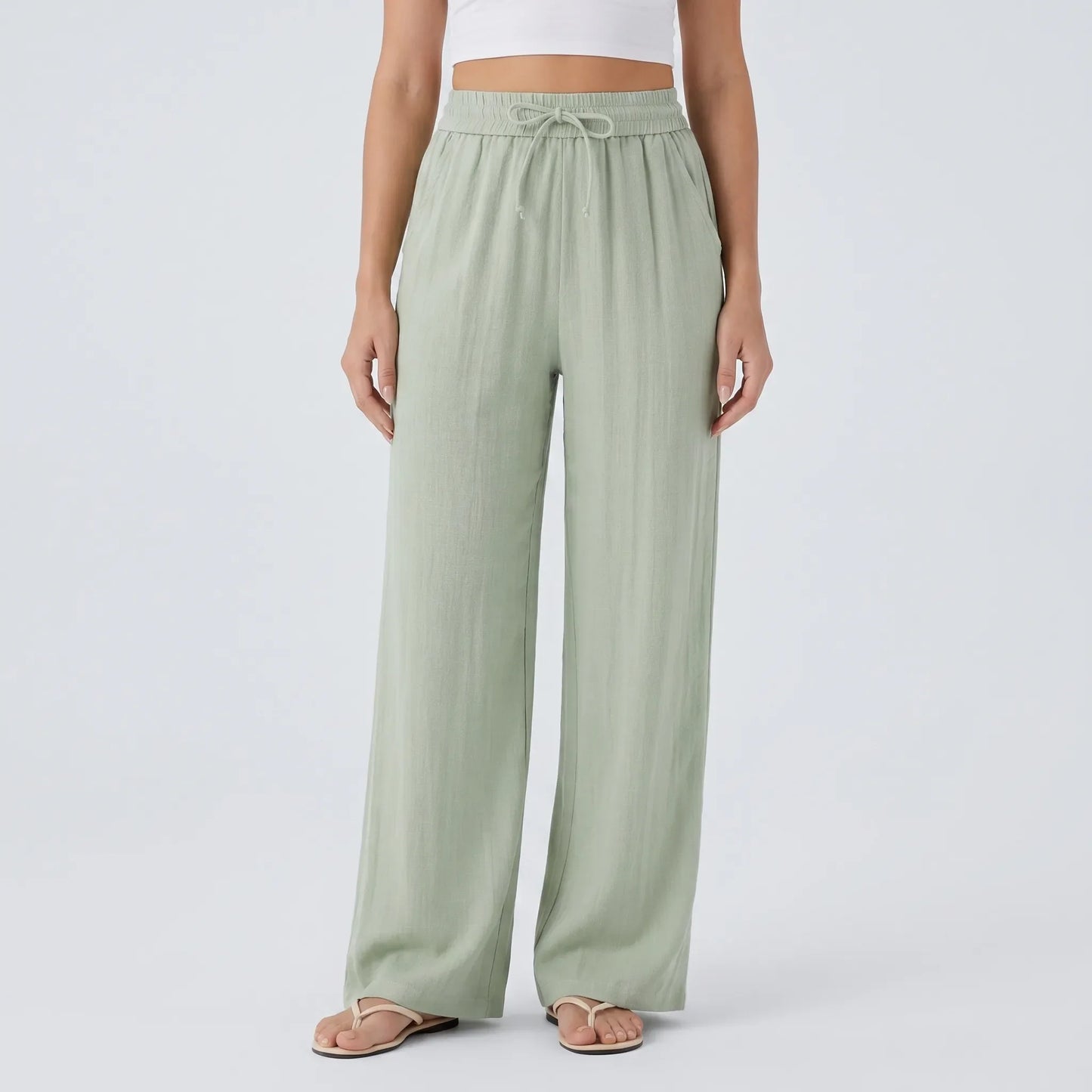 Weit Geschnittene Freizeithose - Flowara