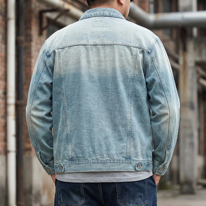 Weit Geschnittene Jeansjacke Mit Reißverschluss - Dean