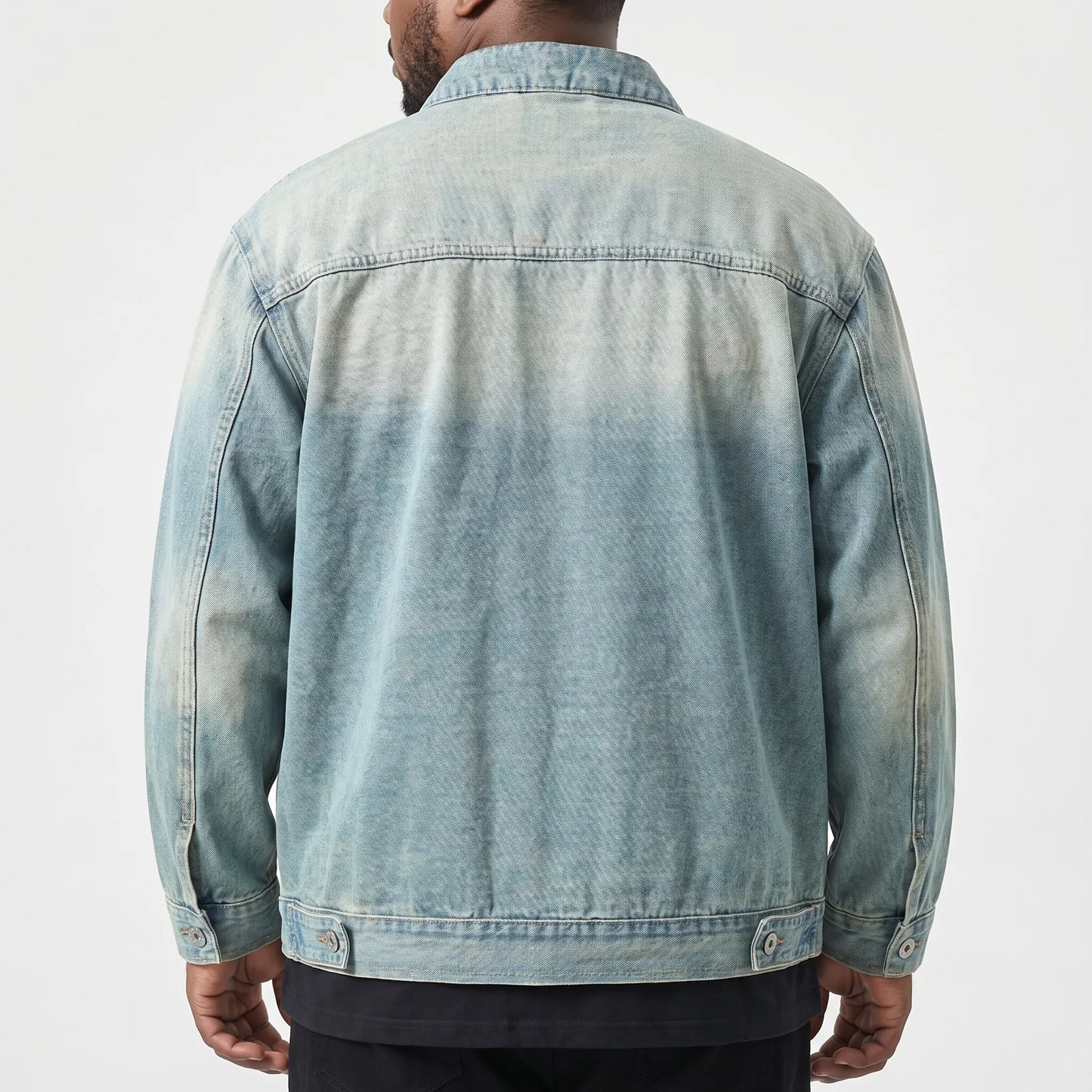Weit Geschnittene Jeansjacke Mit Reißverschluss - Dean