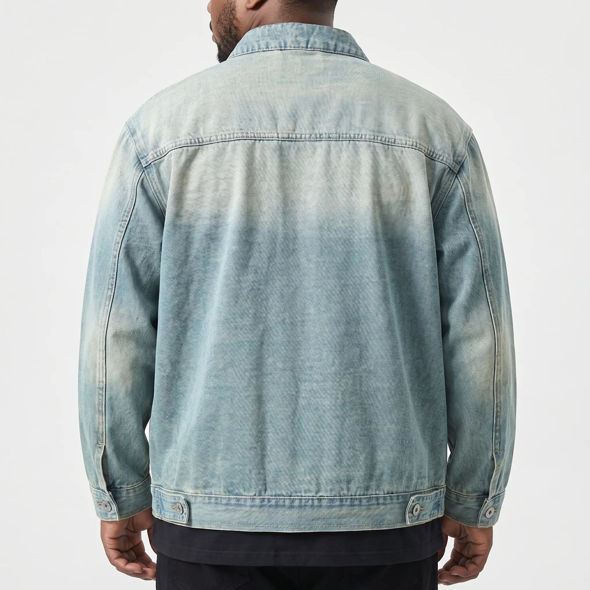 Weit Geschnittene Jeansjacke Mit Reißverschluss - Dean