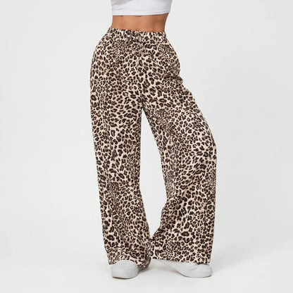 Weit Geschnittene Leopardenhose - Leopara