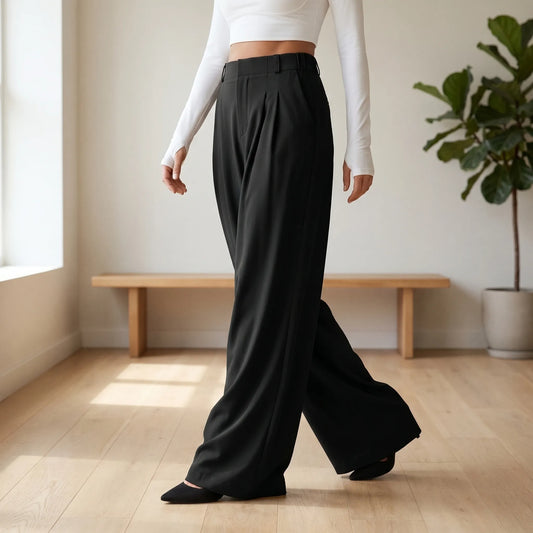Weite Hose Mit Hohem Bund - Elovia