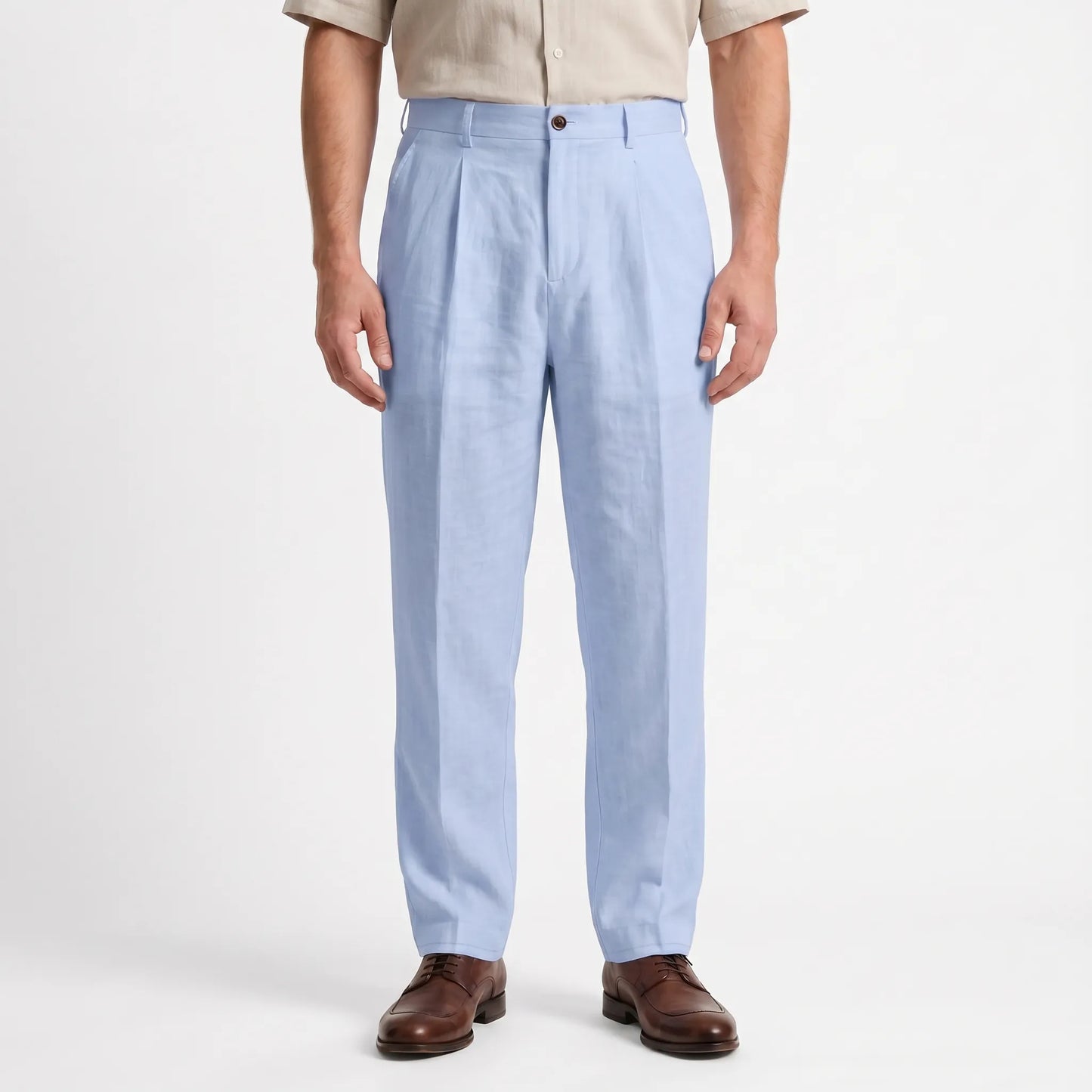 Weite Stoffhose Mit Geradem Bein -  Brent