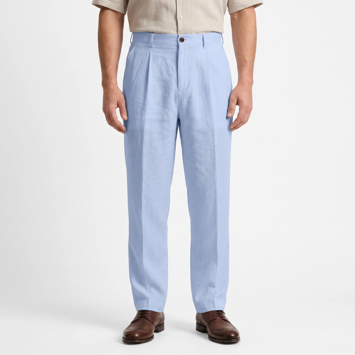 Weite Stoffhose Mit Geradem Bein -  Brent