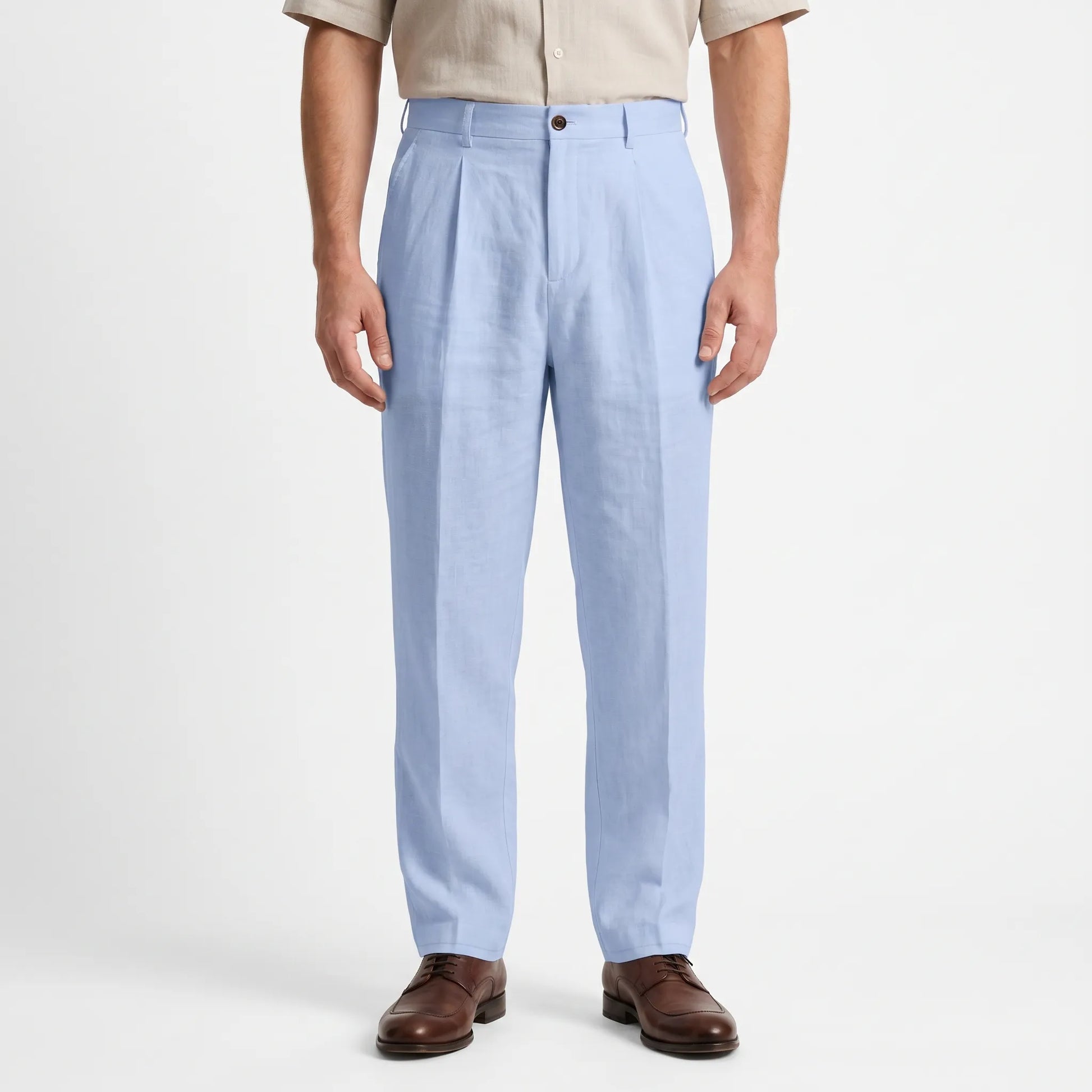Weite Stoffhose Mit Geradem Bein -  Brent