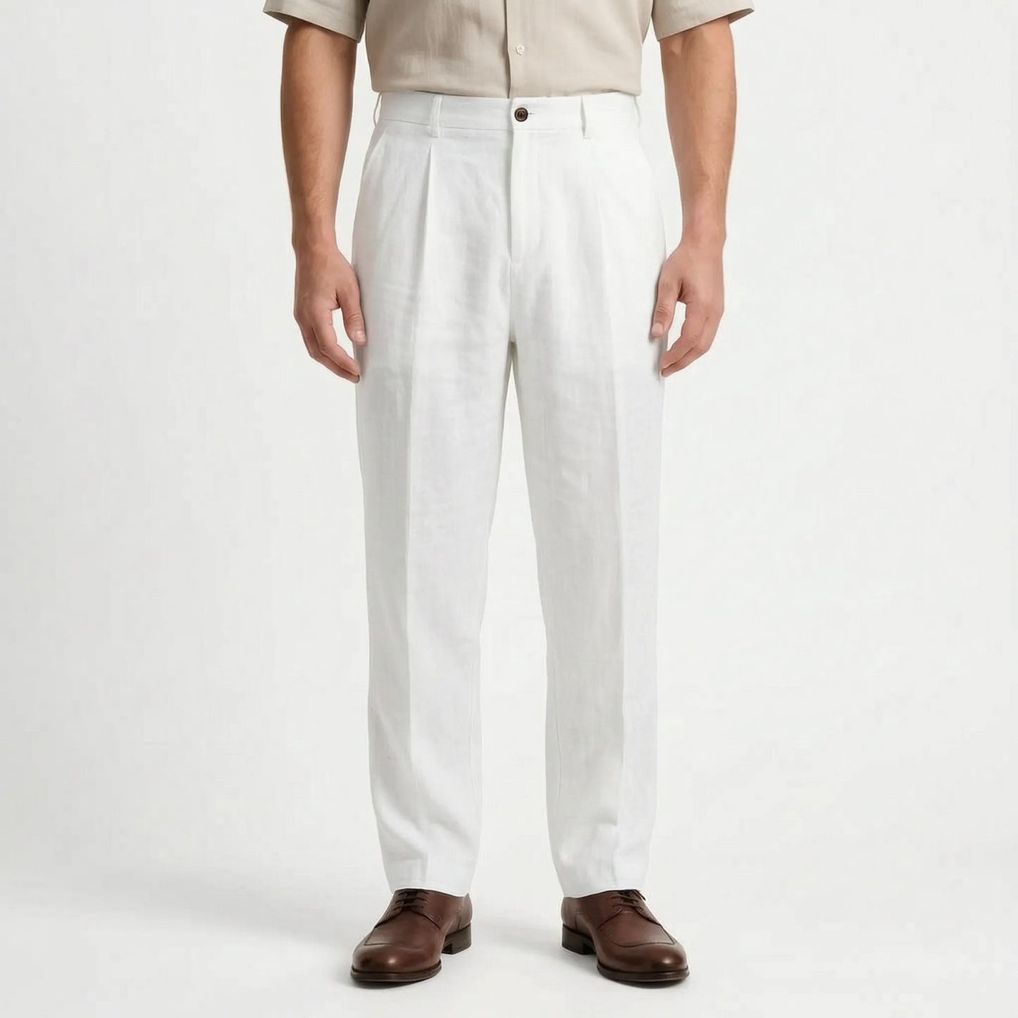 Weite Stoffhose Mit Geradem Bein -  Brent