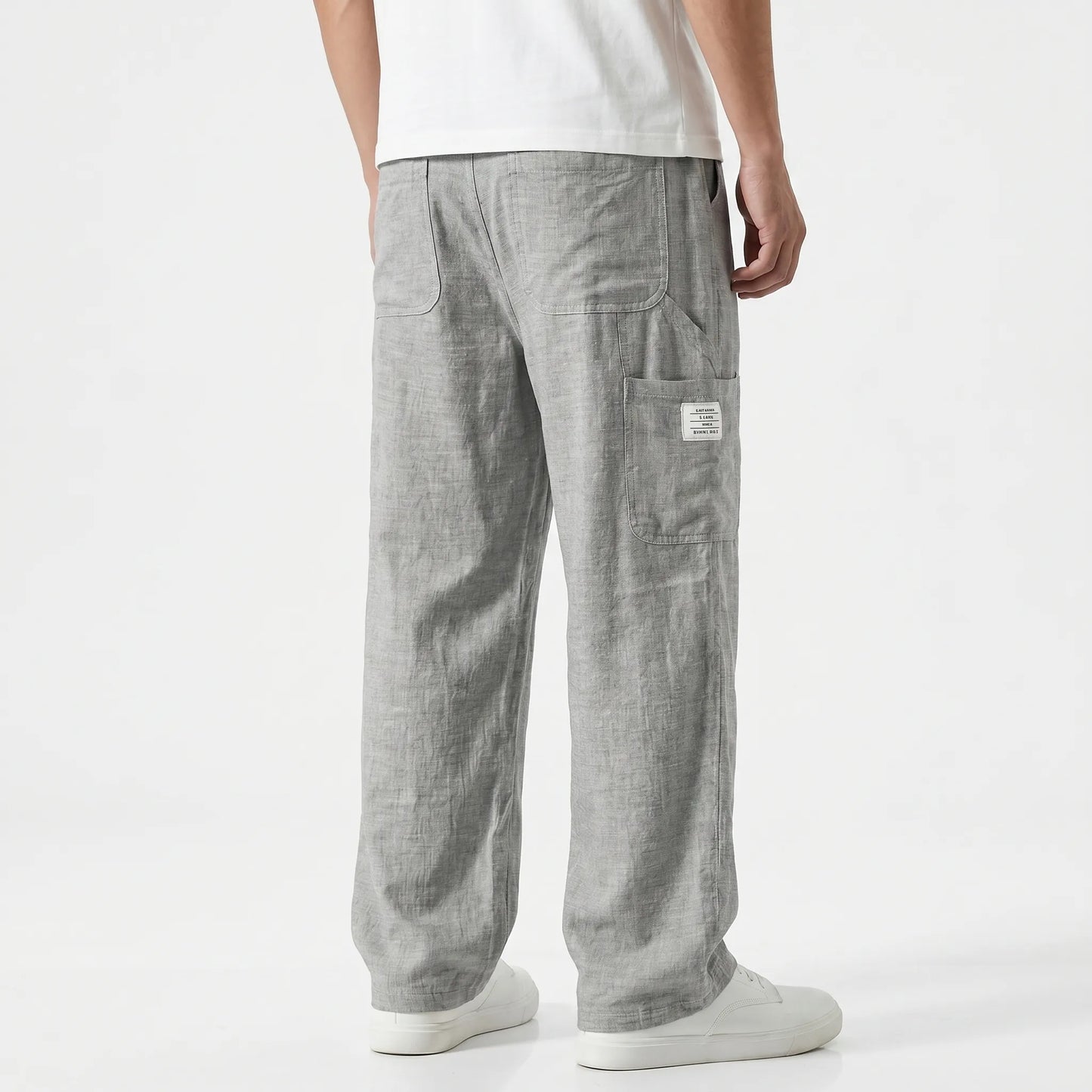 Weite Stoffhose Mit Geradem Bein -  Neal
