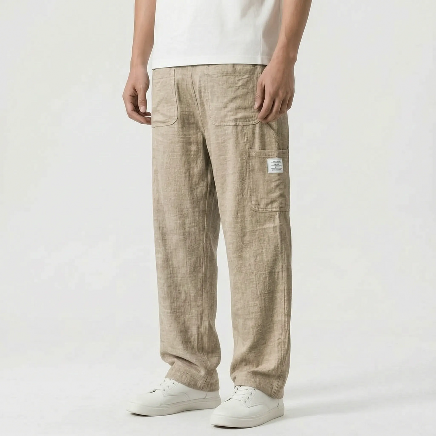 Weite Stoffhose Mit Geradem Bein -  Neal