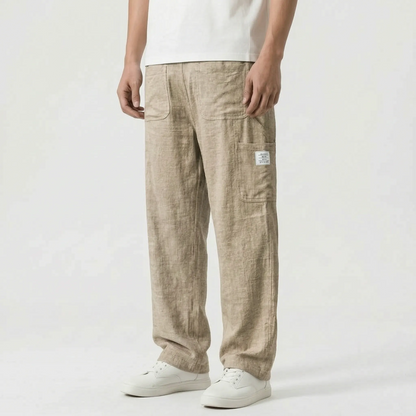 Weite Stoffhose Mit Geradem Bein -  Neal