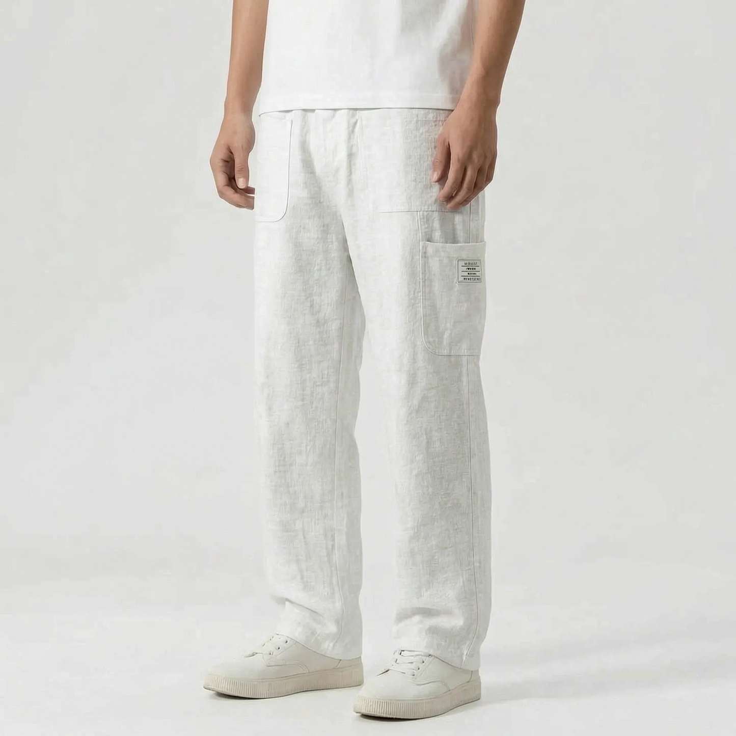 Weite Stoffhose Mit Geradem Bein -  Neal