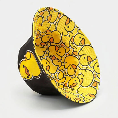 Wende-Fischerhut Mit Cartoon-Print - Waddlo