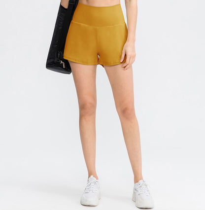 Atmungsaktiv & Schnell trocknend High-Waist Fitnessshorts Damen – Mirabella