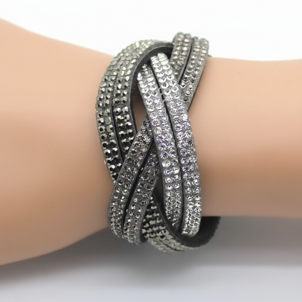 Wickelarmband Aus Leder - GlitzBracelet