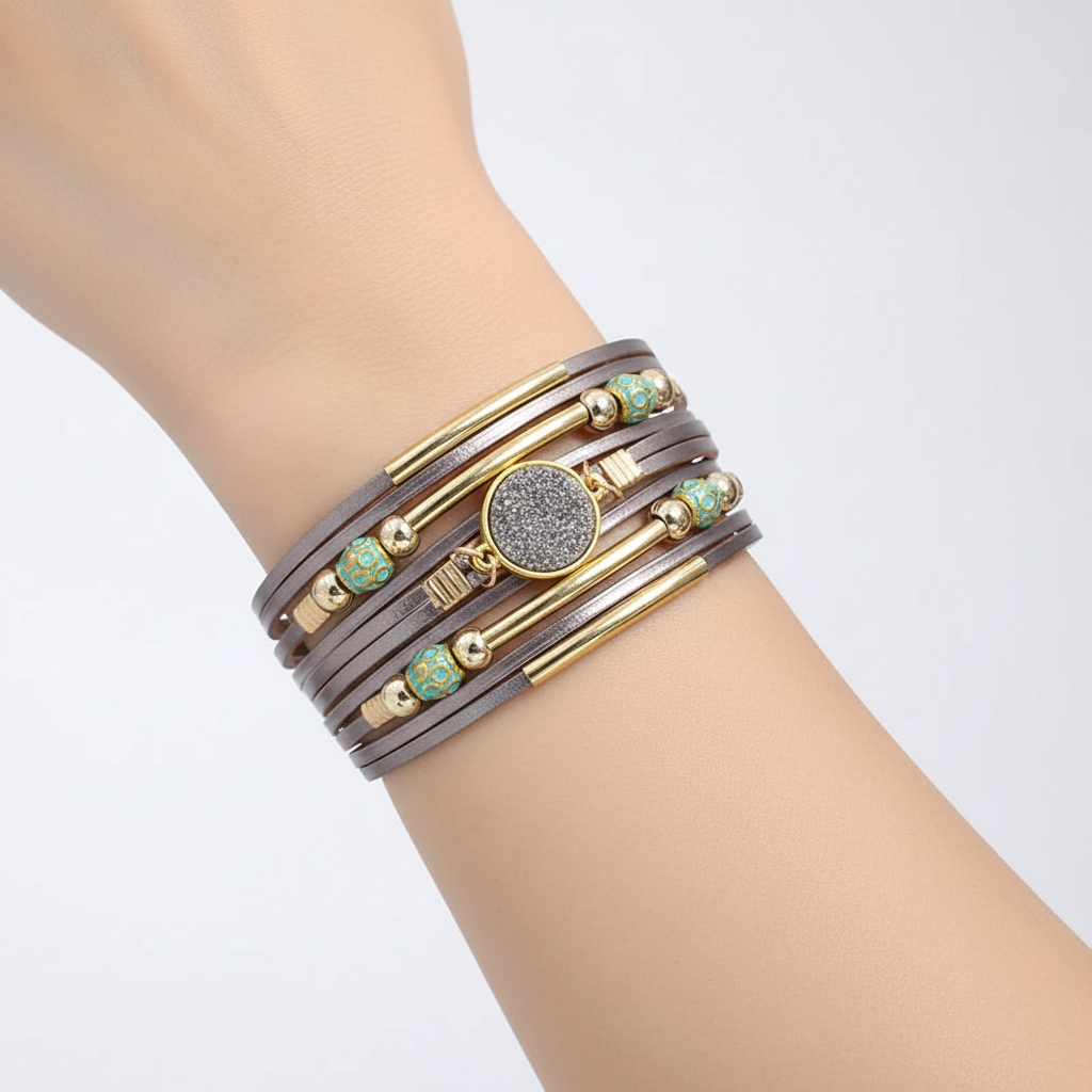 Wickelarmband Mit Perlen - BohoVibe