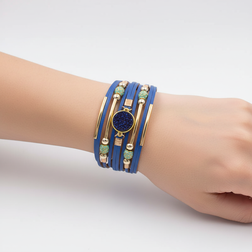Wickelarmband Mit Perlen - BohoVibe