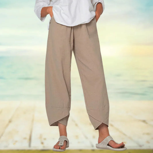 Wide-Leg Relaxed Fit Trousers - Sheryl