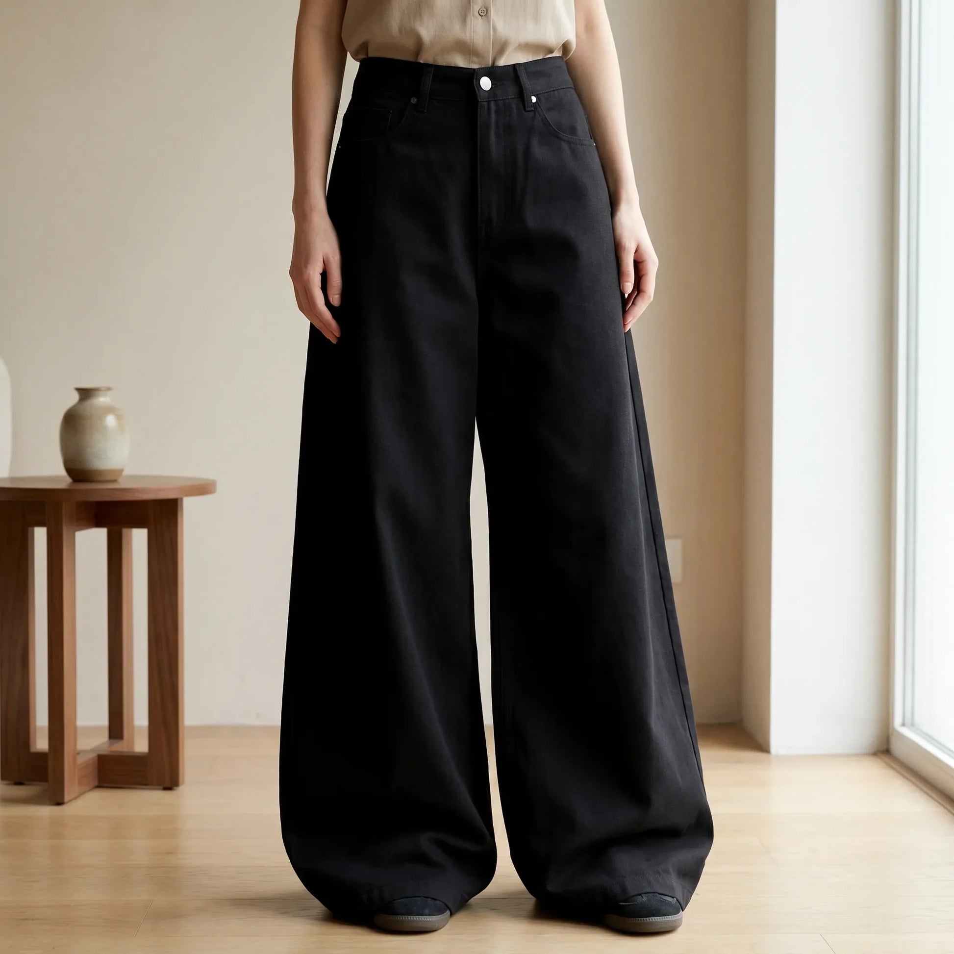Wide Leg Jeans Damen High Waist -  Jeannie