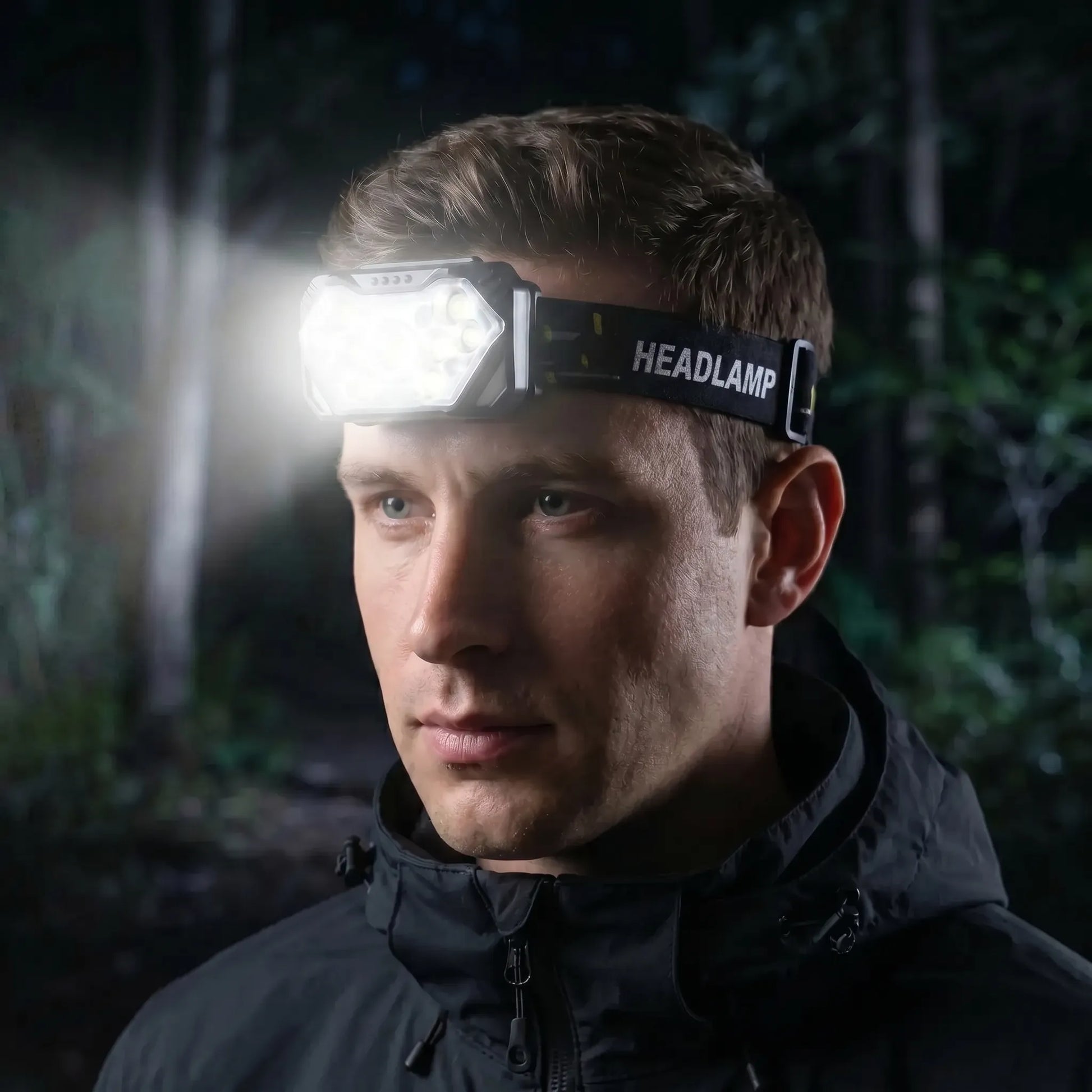 Wiederaufladbare 9-LED-Stirnlampe -  Luxbeam