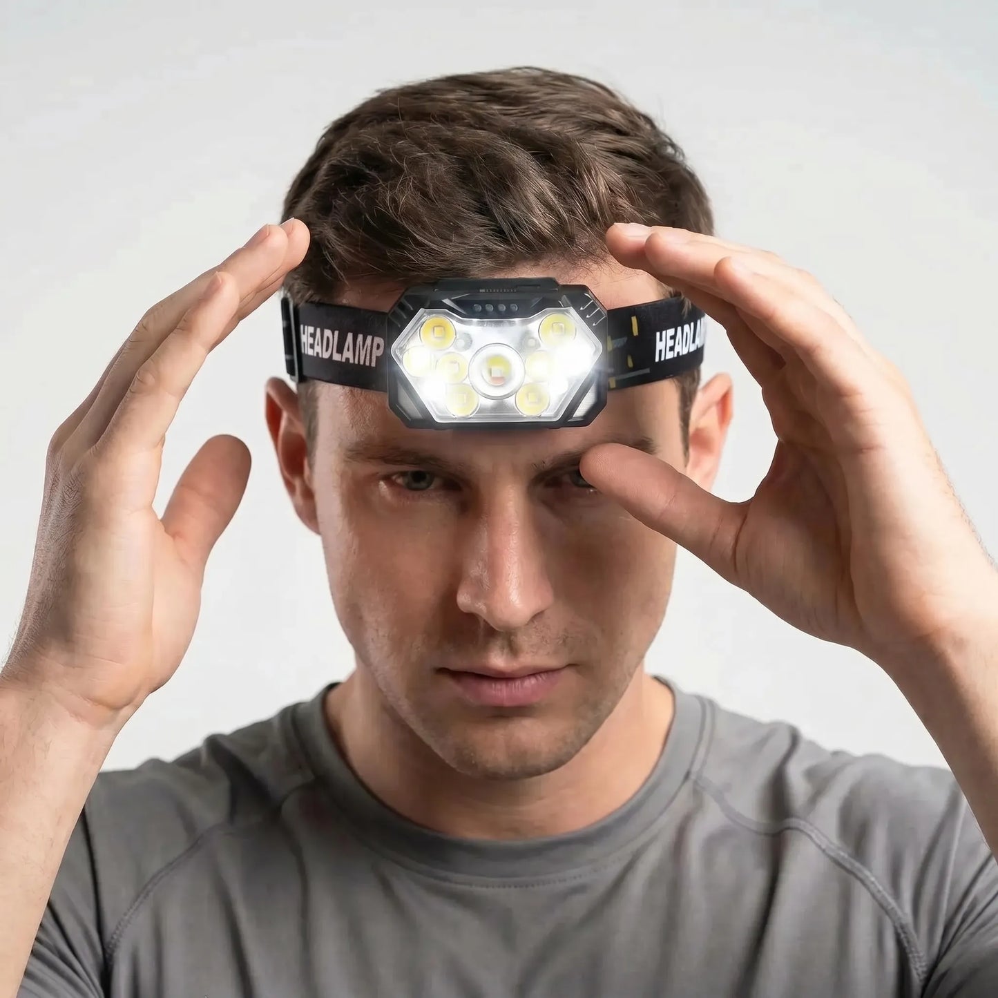 Wiederaufladbare 9-LED-Stirnlampe -  Luxbeam