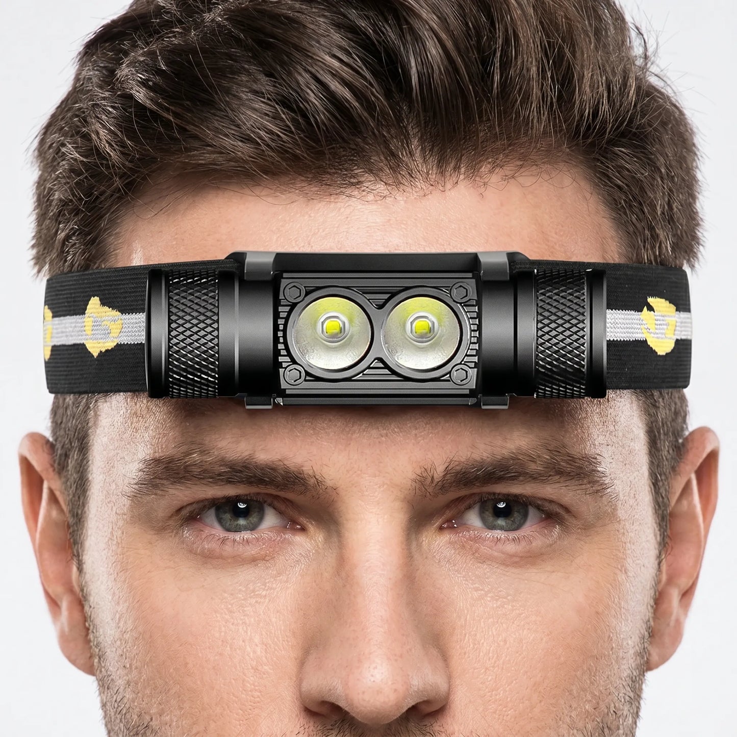 Wiederaufladbare Dual-LED-Stirnlampe -  Blazefront