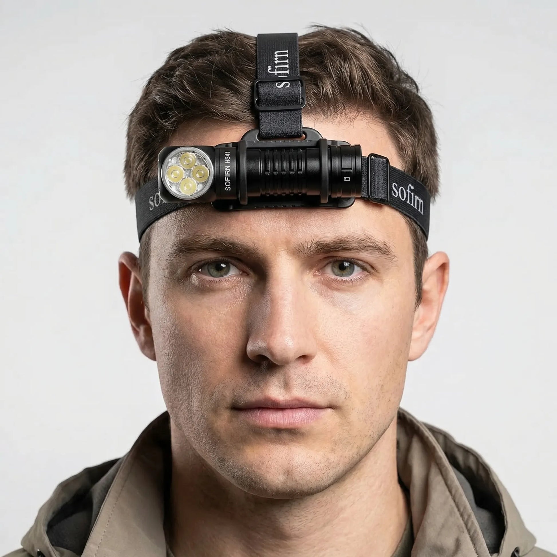 Wiederaufladbare USB-C-Stirnlampe -  Tracktor