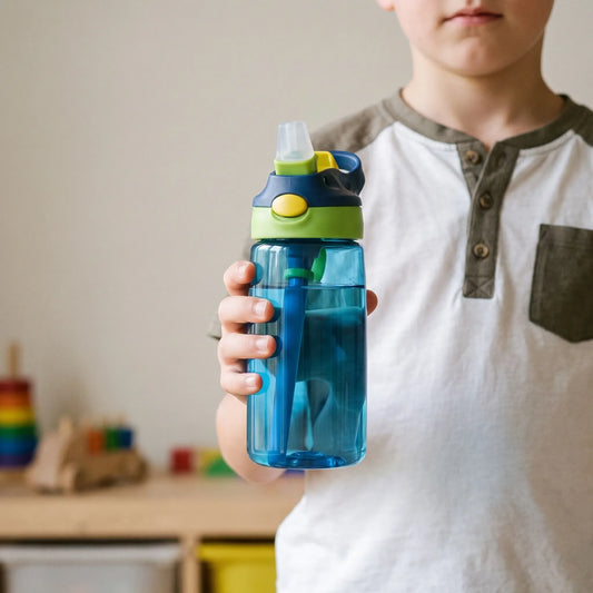 Wiederverwendbare Trinkflasche Mit Strohhalm Für Kinder - Quenchlet