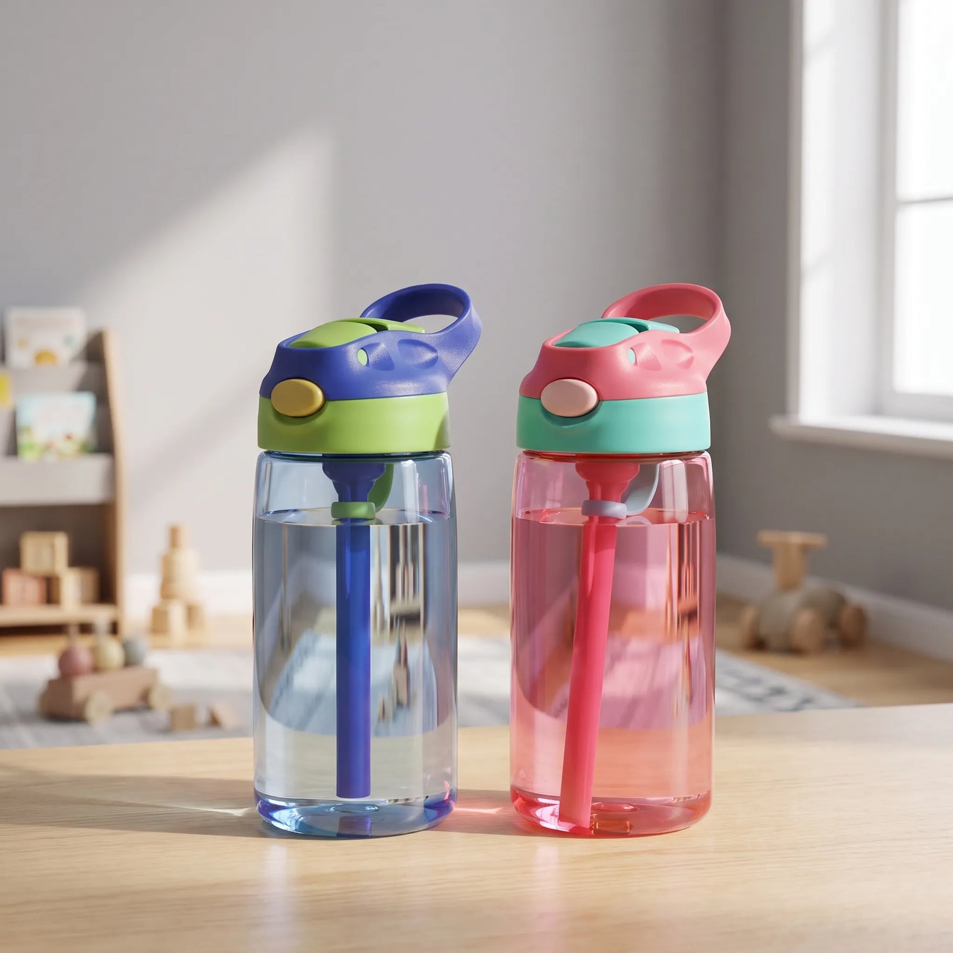 Wiederverwendbare Trinkflasche Mit Strohhalm Für Kinder - Quenchlet