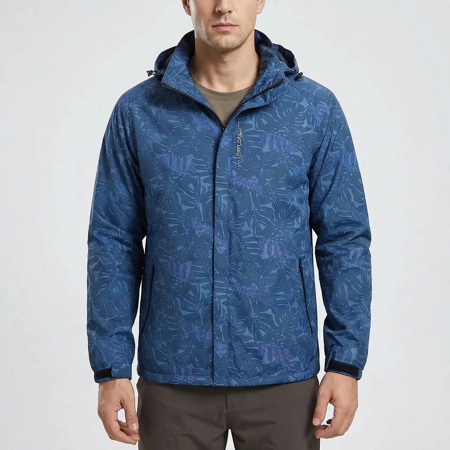 Windbreaker Mit Durchgehendem Reißverschluss Und Kapuze -  Stormvel