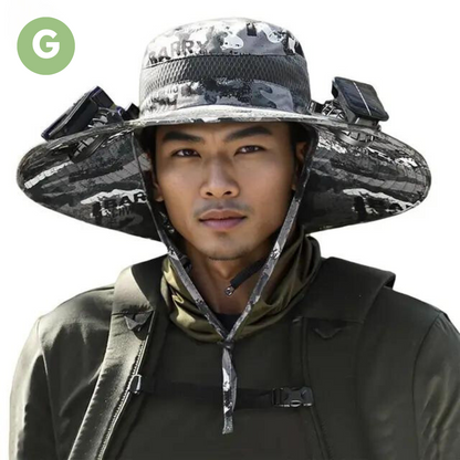 Outdoor Sonnenhut mit Eingebautem Ventilator – Sunbreeze